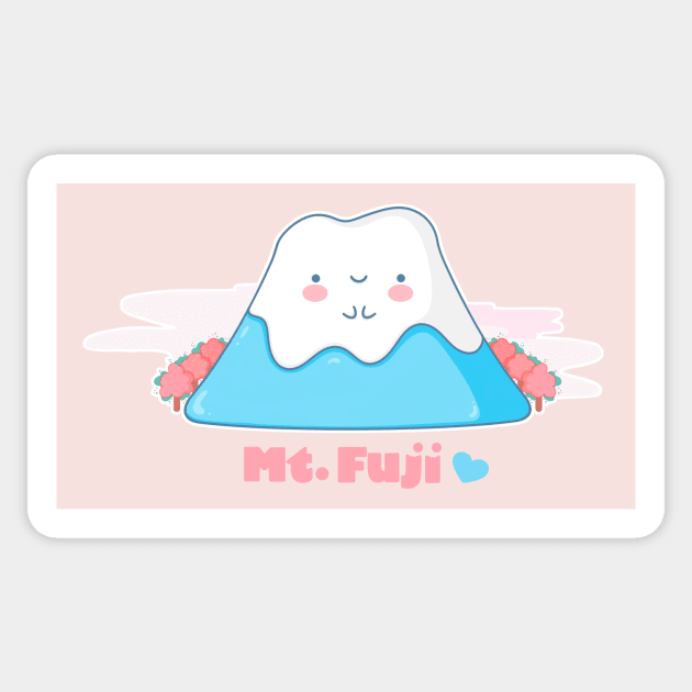 Fuji-san Sticker by Lani89